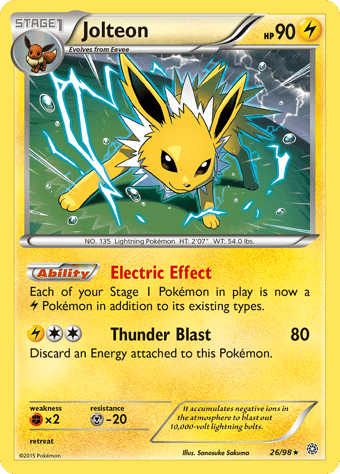 Jolteon Ancient Origins Pokemon Card