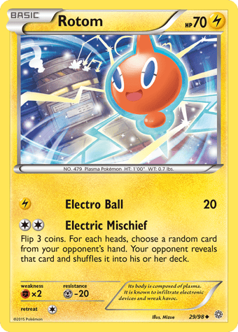 Rotom Ancient Origins Pokemon Card