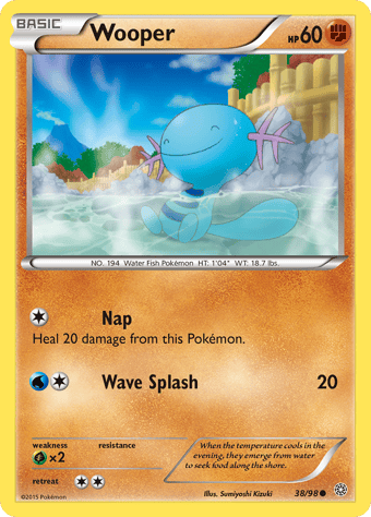 Wooper Ancient Origins Pokemon Card
