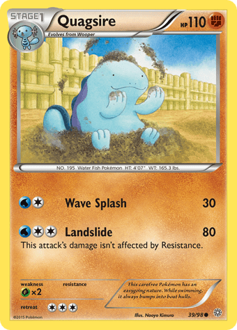 Quagsire Ancient Origins Pokemon Card