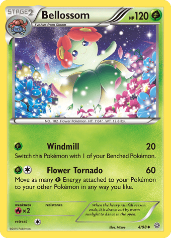 Bellossom Ancient Origins Pokemon Card