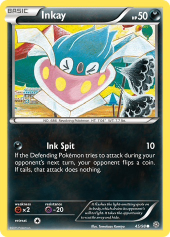 Inkay Ancient Origins Pokemon Card
