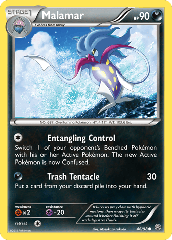 Malamar Ancient Origins Pokemon Card