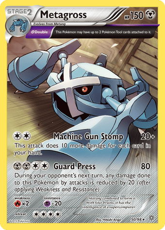 Metagross Ancient Origins Pokemon Card