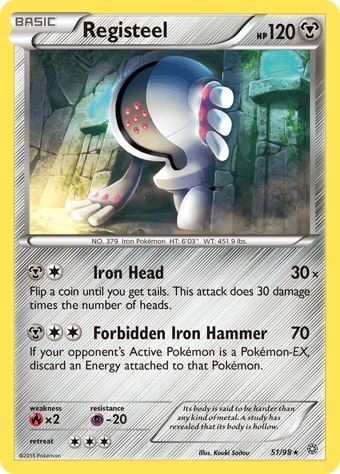 Registeel Ancient Origins Pokemon Card