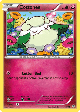 Cottonee Ancient Origins Pokemon Card
