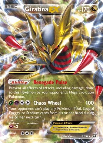 Giratina-EX Ancient Origins Pokemon Card