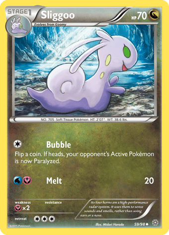 Sliggoo Ancient Origins Pokemon Card