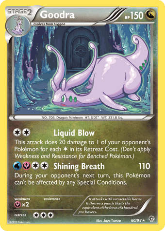 Goodra Ancient Origins Pokemon Card