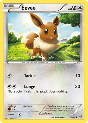 Eevee Ancient Origins Pokemon Card