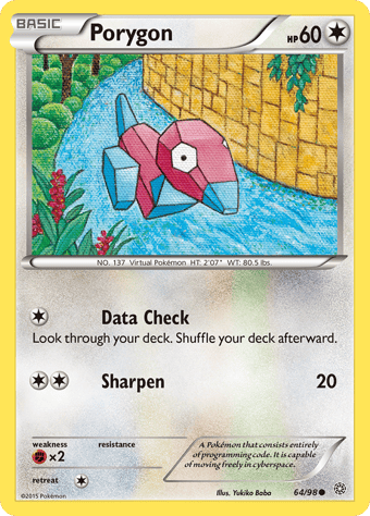 Porygon Ancient Origins Pokemon Card