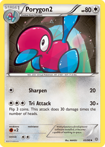 Porygon2 Ancient Origins Pokemon Card