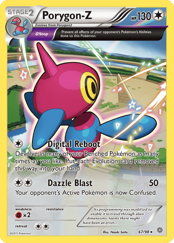 Porygon-Z Ancient Origins Pokemon Card