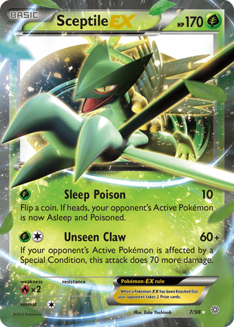 Sceptile-EX Ancient Origins Pokemon Card