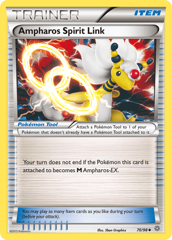 Ampharos Spirit Link Ancient Origins Pokemon Card