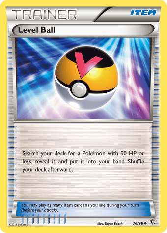 Level Ball Ancient Origins Pokemon Card