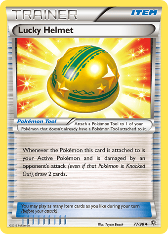 Lucky Helmet Ancient Origins Pokemon Card