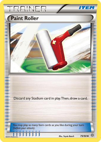 Paint Roller Ancient Origins Pokemon Card