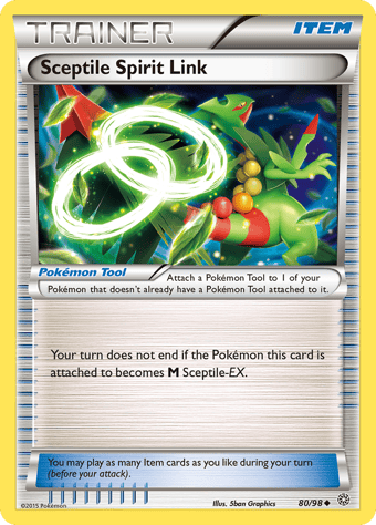 Sceptile Spirit Link Ancient Origins Pokemon Card
