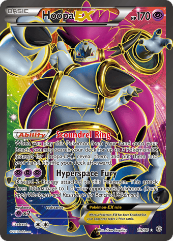 Hoopa-EX Ancient Origins Pokemon Card