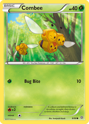 Combee Ancient Origins Pokemon Card