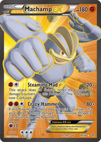 Machamp-EX Ancient Origins Pokemon Card