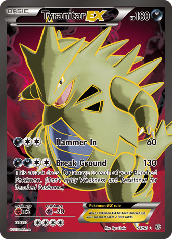 Tyranitar-EX Ancient Origins Pokemon Card