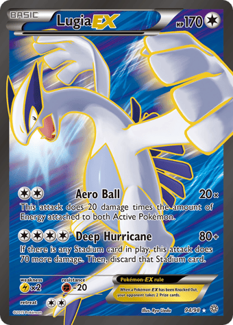 Lugia-EX Ancient Origins Pokemon Card