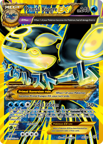 Primal Kyogre-EX Ancient Origins Pokemon Card
