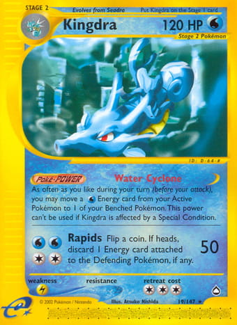 Kingdra Aquapolis Pokemon Card