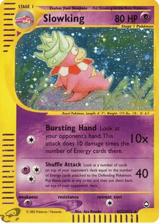 Slowking Aquapolis Pokemon Card