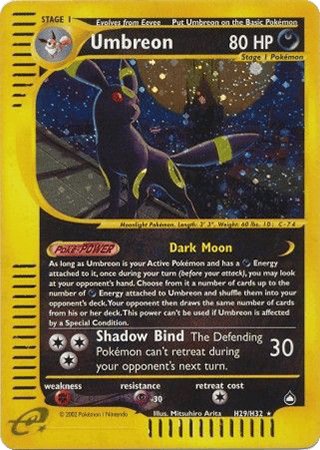 Umbreon Aquapolis Pokemon Card