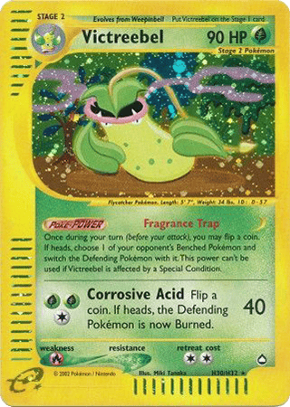 Victreebel Aquapolis Pokemon Card
