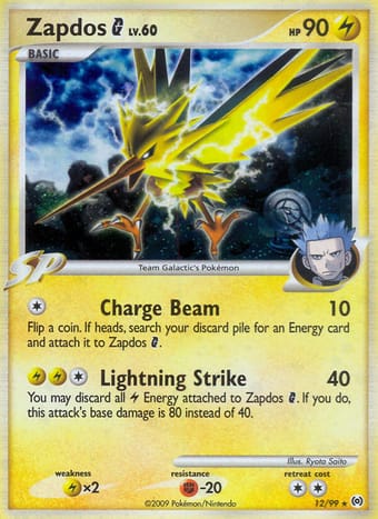 Zapdos G Arceus Pokemon Card