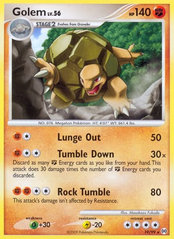 Golem Arceus Pokemon Card