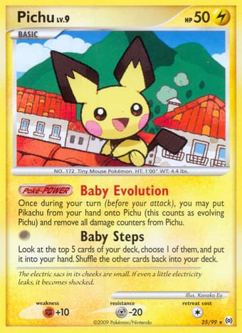 Pichu Arceus Pokemon Card