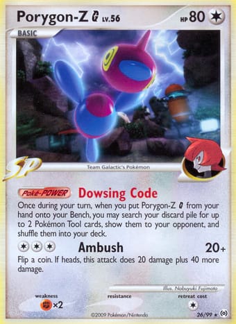 Porygon-Z G Arceus Pokemon Card