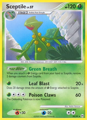 Sceptile Arceus Pokemon Card