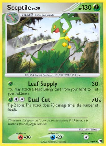 Sceptile Arceus Pokemon Card