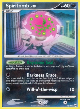 Spiritomb Arceus Pokemon Card