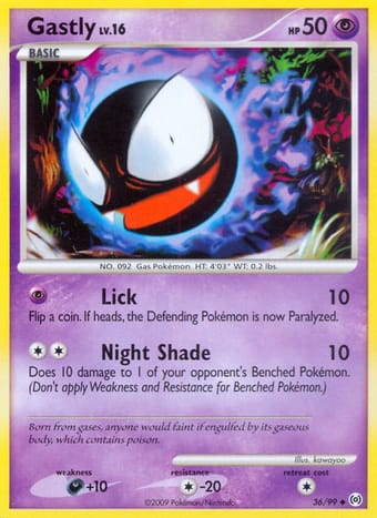 Gastly Arceus Pokemon Card