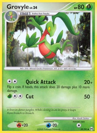 Grovyle Arceus Pokemon Card