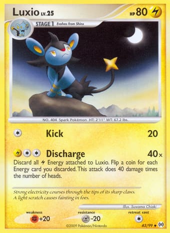 Luxio Arceus Pokemon Card