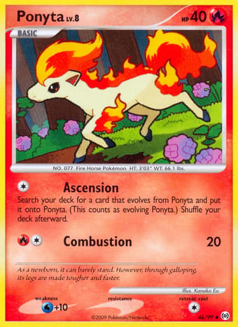 Ponyta Arceus Pokemon Card
