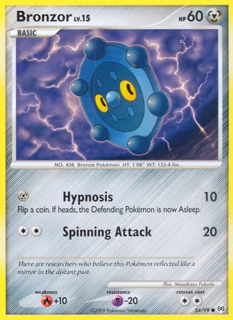 Bronzor Arceus Pokemon Card
