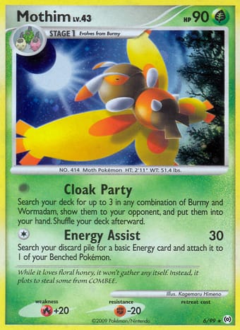 Mothim Arceus Pokemon Card