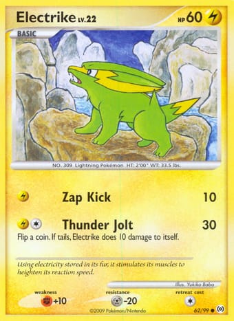 Electrike Arceus Pokemon Card