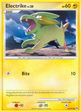 Electrike Arceus Pokemon Card