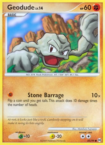 Geodude Arceus Pokemon Card