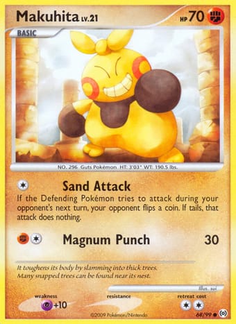 Makuhita Arceus Pokemon Card